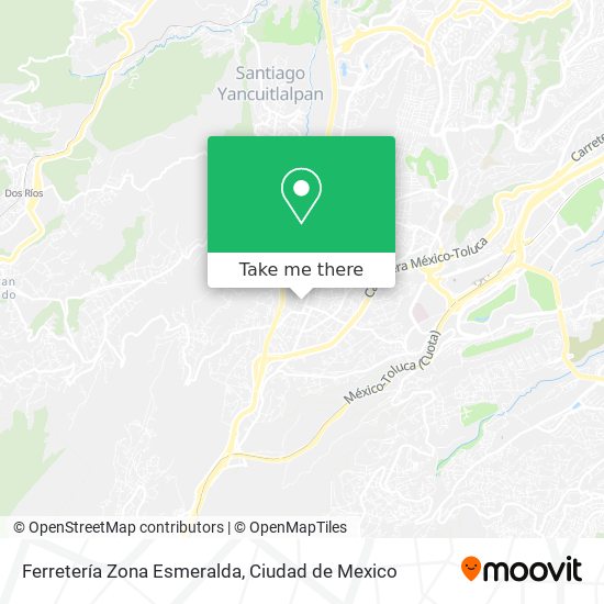 Ferretería Zona Esmeralda map