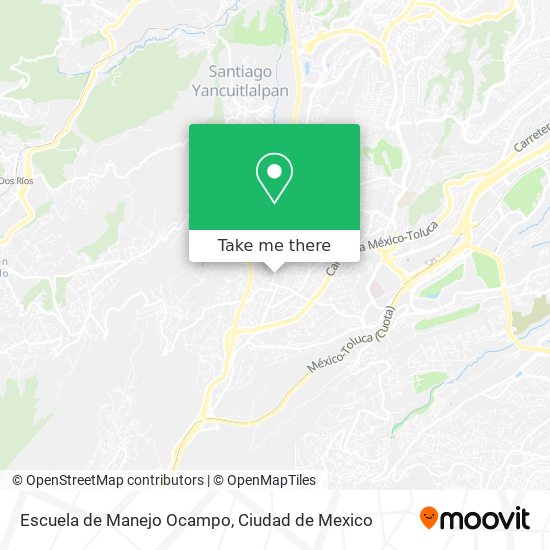 Escuela de Manejo Ocampo map