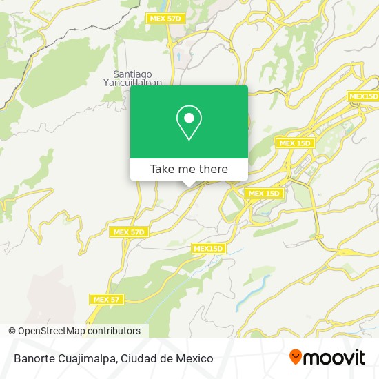 Banorte Cuajimalpa map