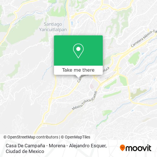 Casa De Campaña - Morena - Alejandro Esquer map