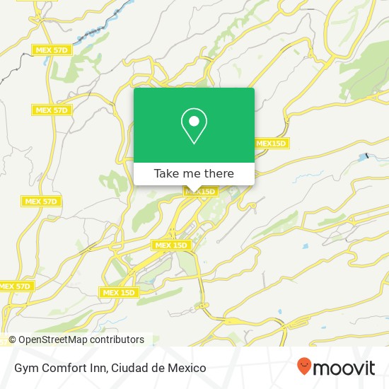 Gym Comfort Inn map
