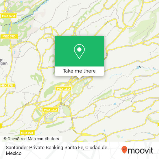 Santander Private Banking Santa Fe map