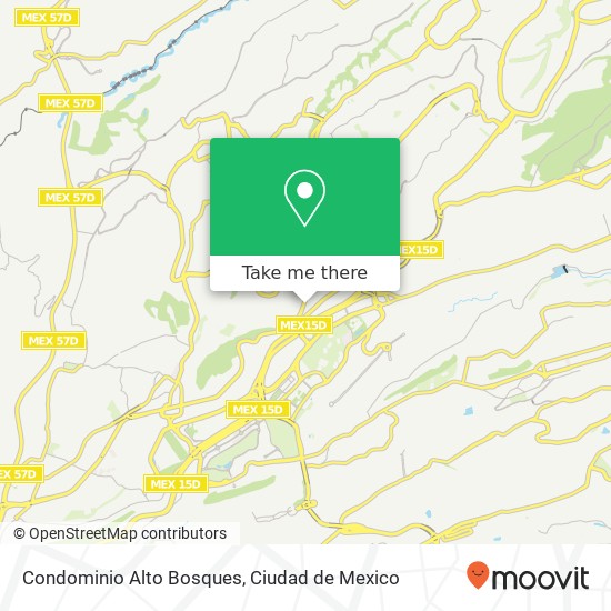 Condominio Alto Bosques map