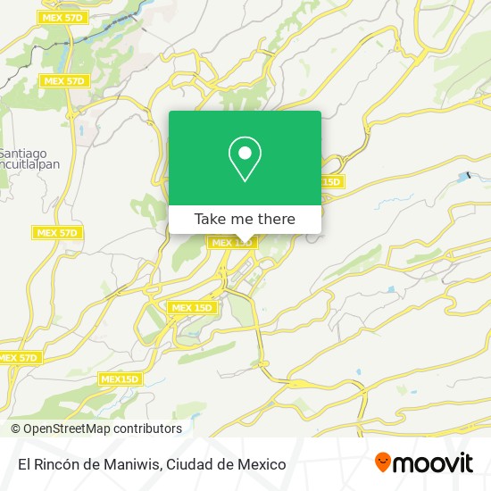 El Rincón de Maniwis map