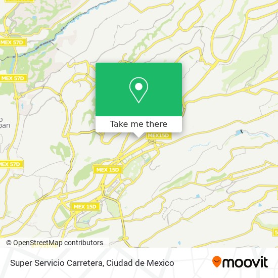 Super Servicio Carretera map