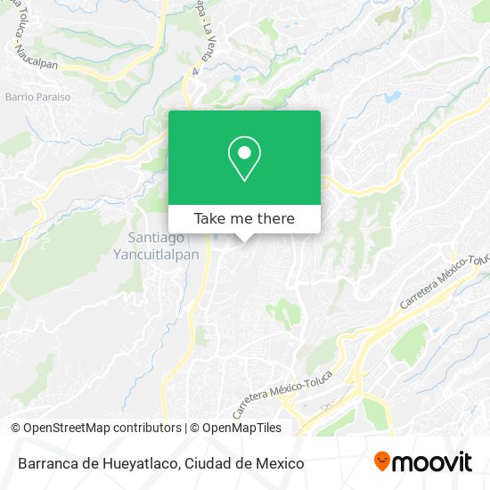 Mapa de Barranca de Hueyatlaco