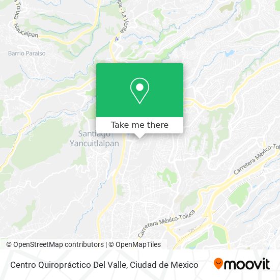 Mapa de Centro Quiropráctico Del Valle