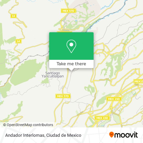 Andador Interlomas map