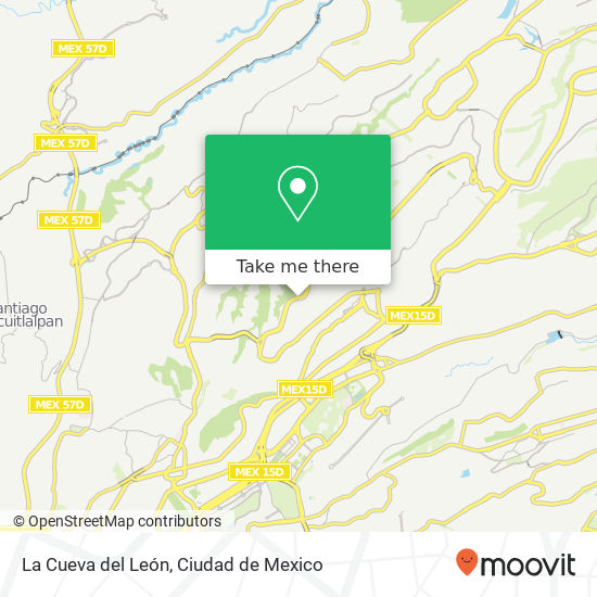 La Cueva del León map