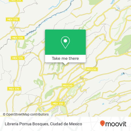 Mapa de Librería Porrua Bosques
