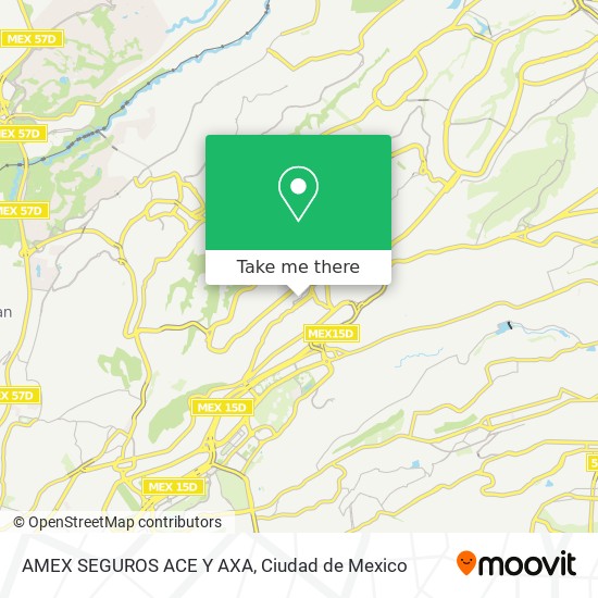 AMEX SEGUROS ACE Y AXA map