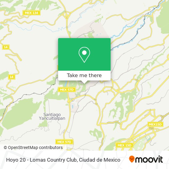 Mapa de Hoyo 20 - Lomas Country Club
