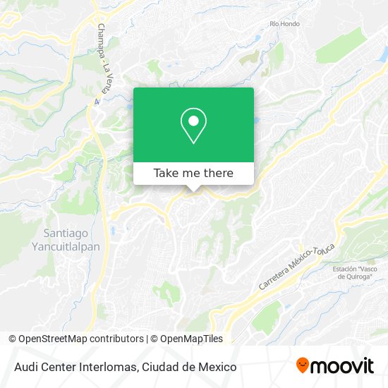 Audi Center Interlomas map
