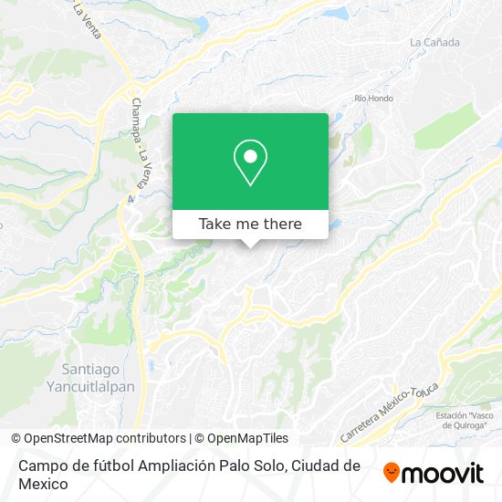 Campo de fútbol Ampliación Palo Solo map