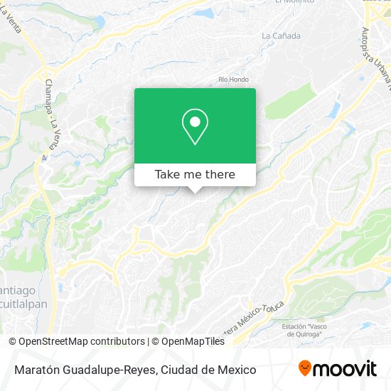 Maratón Guadalupe-Reyes map