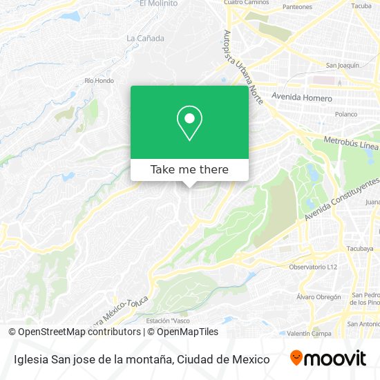 Iglesia San jose de la montaña map