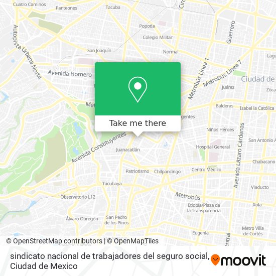 sindicato nacional de trabajadores del seguro social map