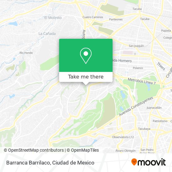 Barranca Barrilaco map