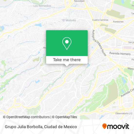 Grupo Julia Borbolla map
