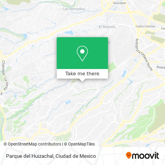 Parque del Huizachal map