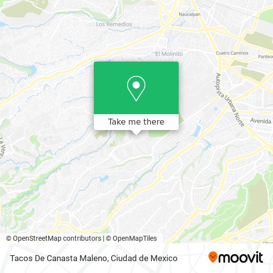 Mapa de Tacos De Canasta Maleno