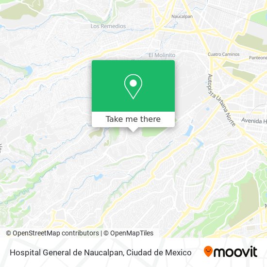 How to get to Hospital General de Naucalpan in Naucalpan De Juárez by Bus?