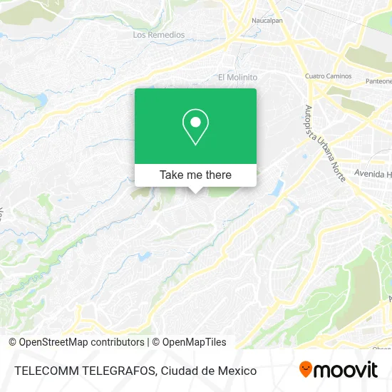 TELECOMM TELEGRAFOS map