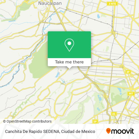 Canchita De Rapido SEDENA map