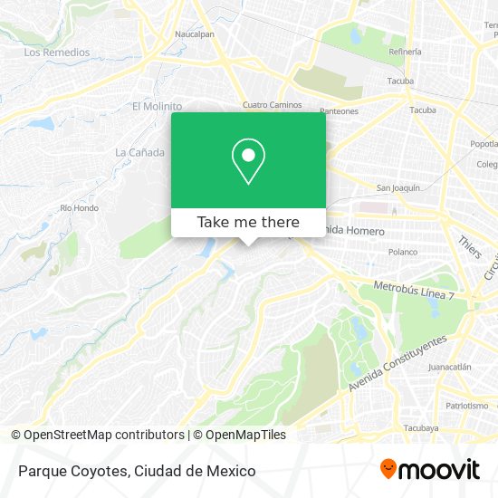 Parque Coyotes map