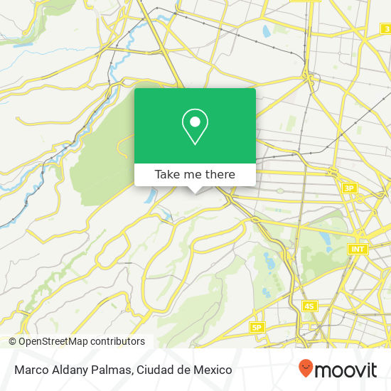 Marco Aldany Palmas map