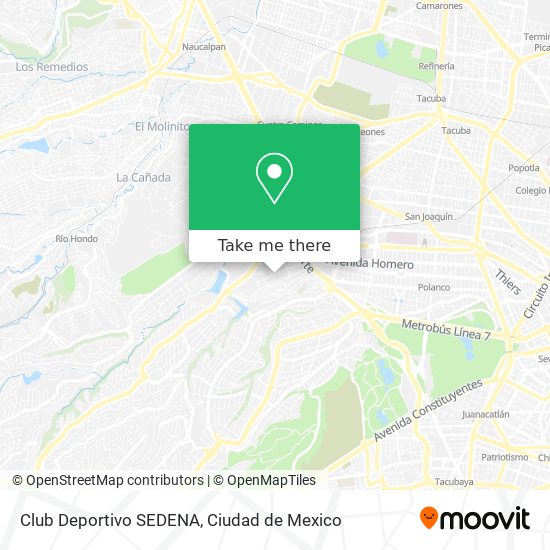 Club Deportivo SEDENA map