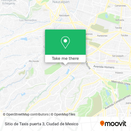 Mapa de Sitio de Taxis puerta 3