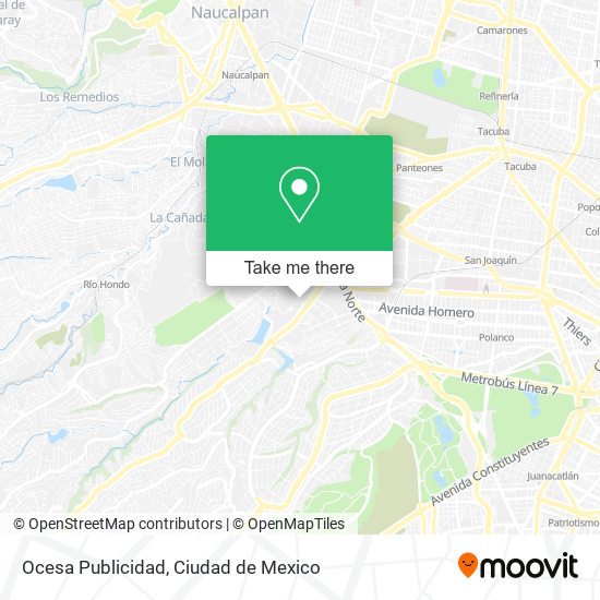Ocesa Publicidad map