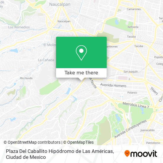 Plaza Del Caballito Hipódromo de Las Américas map
