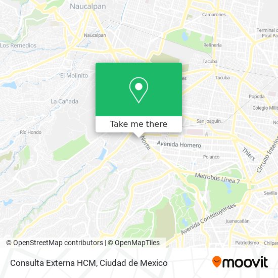 Consulta Externa HCM map