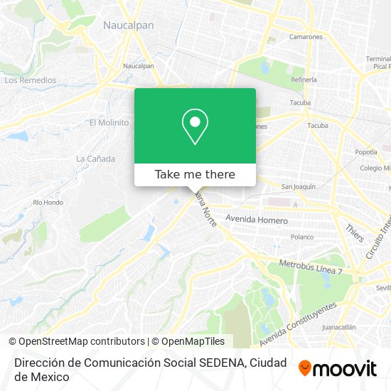 Dirección de Comunicación Social SEDENA map