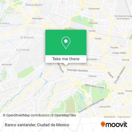 Banco santander map