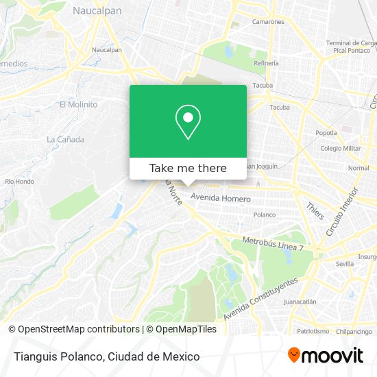 Mapa de Tianguis Polanco