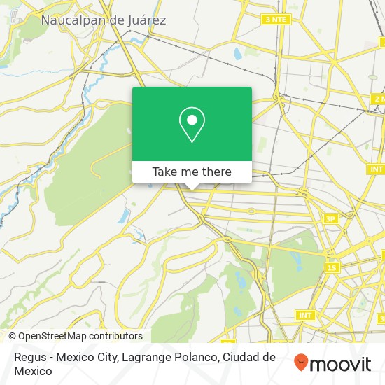 Mapa de Regus - Mexico City, Lagrange Polanco