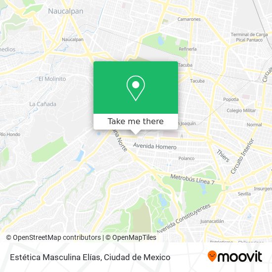 Estética Masculina Elías map