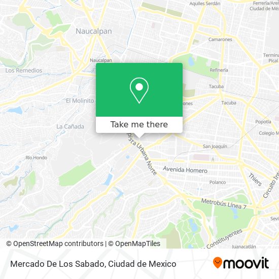 Mapa de Mercado De Los Sabado