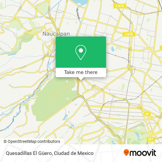 Mapa de Quesadillas El Güero