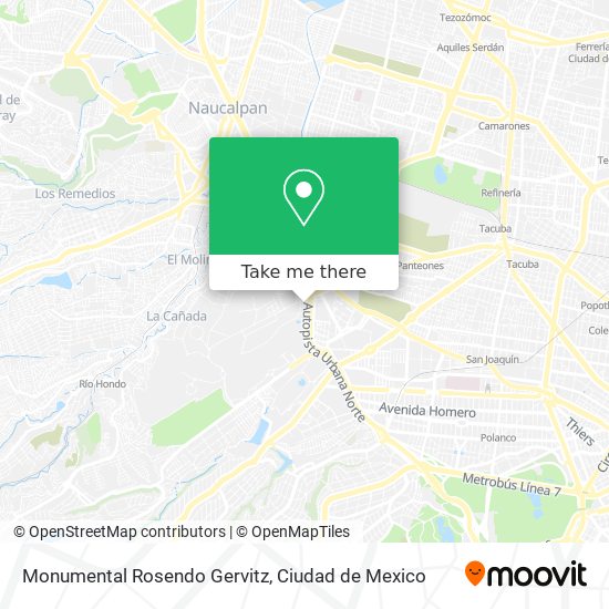 Mapa de Monumental Rosendo Gervitz