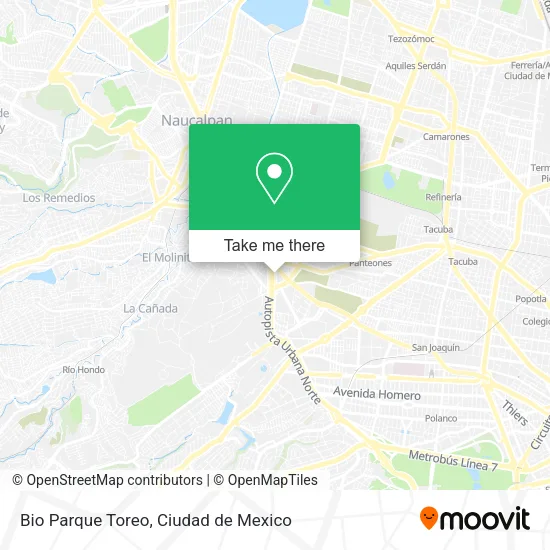 Bio Parque Toreo map