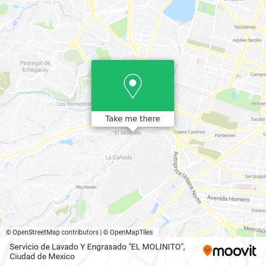 Servicio de Lavado Y Engrasado "EL MOLINITO" map