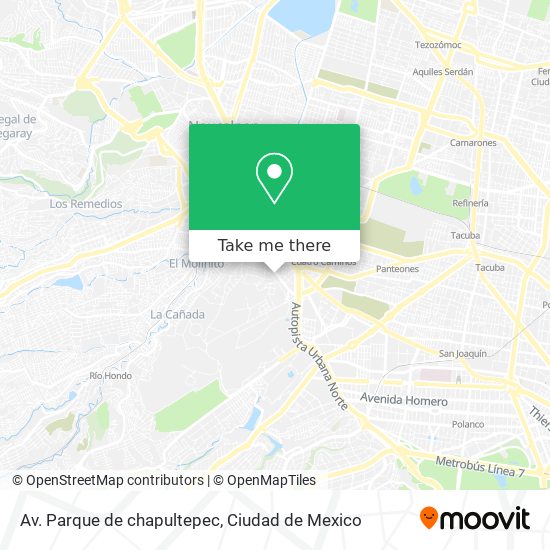 Av. Parque de chapultepec map