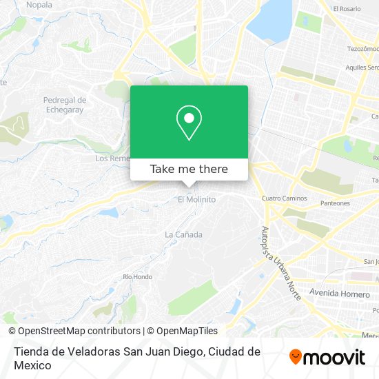 Tienda de Veladoras San Juan Diego map