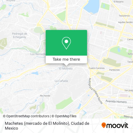 Mapa de Machetes (mercado de El Molinito)