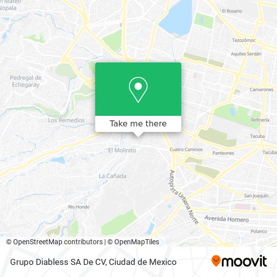 Mapa de Grupo Diabless SA De CV