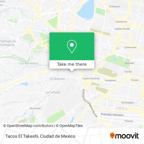 Mapa de Tacos El Takeshi